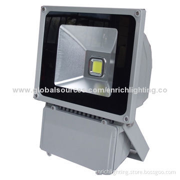 80W LED Floodlight with Aluminum Body, IP65, 85 to 265V AC Working Voltage and 50,000-hour Lifespan